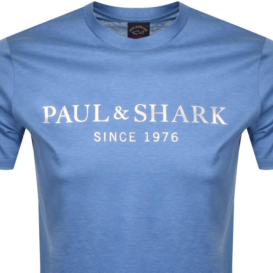 Alternative Image for ProductPaul And Shark Short Sleeve Logo T Shirt Blue2